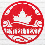 Custom Flag Metal Wall Art, Canada Flag Sign