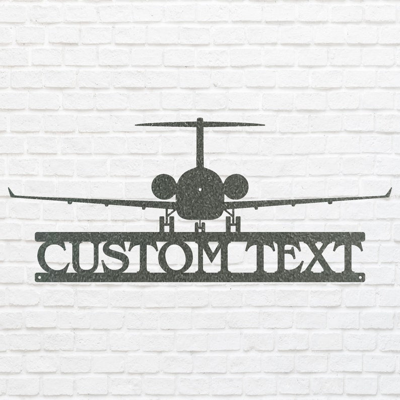 Custom Airplane Metal Art, Airplane Metal Wall Art