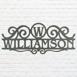 Custom Family Name Sign Metal Wall Art, Housewarming Gift