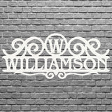 Custom Family Name Sign Metal Wall Art, Housewarming Gift