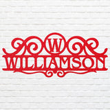 Custom Family Name Sign Metal Wall Art, Housewarming Gift