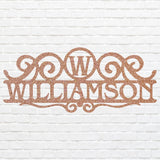 Custom Family Name Sign Metal Wall Art, Housewarming Gift