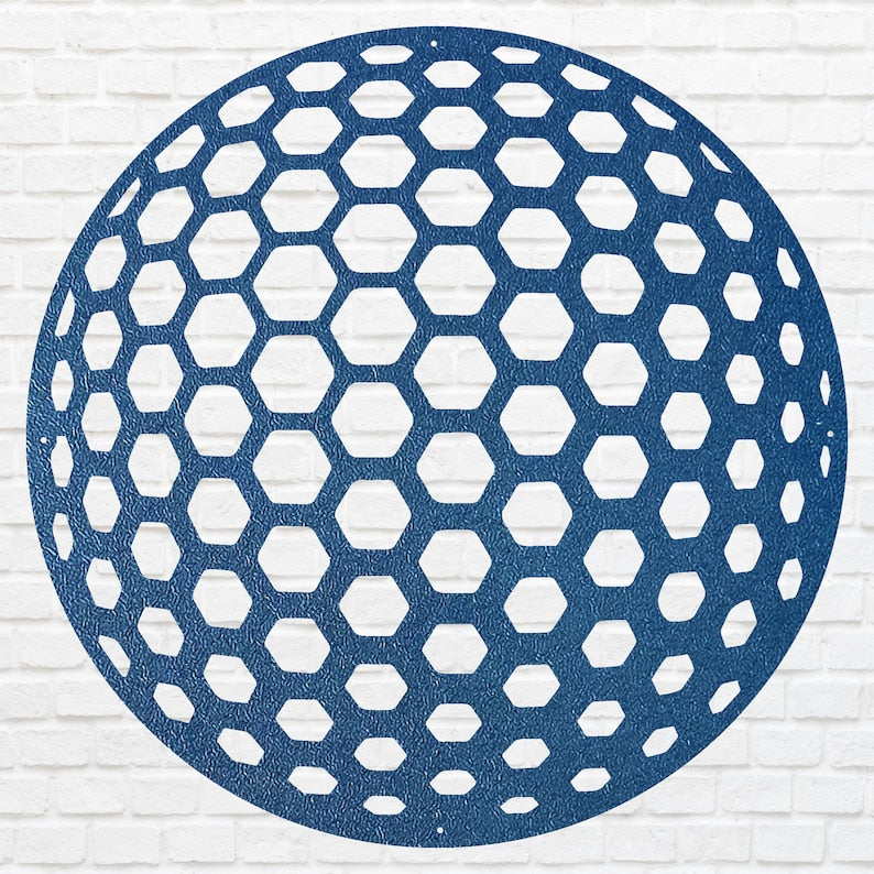 Metal Golf Ball Wall Art, Sports Wall Art for Golf Lover