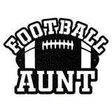 Football Aunt Metal Wall Art, Black Metal Wall Art for Living Room