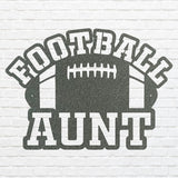 Football Aunt Metal Wall Art, Black Metal Wall Art for Living Room