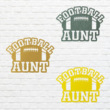 Football Aunt Metal Wall Art, Black Metal Wall Art for Living Room