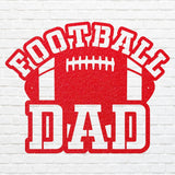 Football Dad Metal Wall Decor, Sports Metal Wall Art
