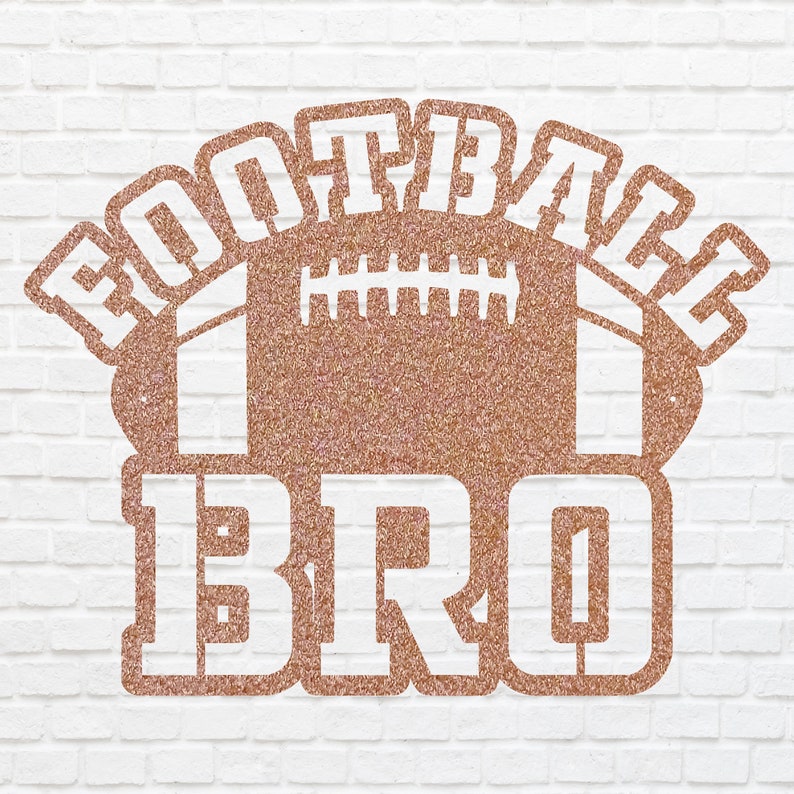 3d Metal Art Boy Sports Decor, Football Bro Metal Wall Decor