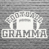 Sports Gramma Football Sign, Football Grandma Metal Wall Art