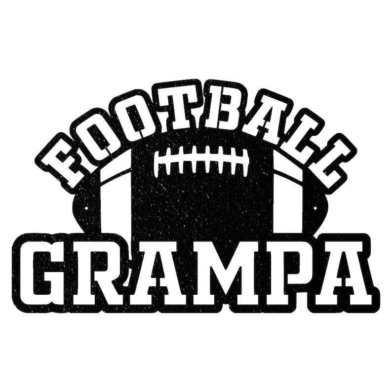 Football Metal Wall Art, Metal Decorative Sports Metal Wall Art