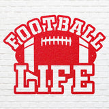 Football Life Metal Wall Art, Metal Decorative Wall Hanging