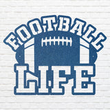 Football Life Metal Wall Art, Metal Decorative Wall Hanging