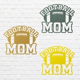 Football Mom Metal Wall Decor, Black Football Mother 3d Metal Art