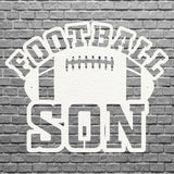 Football Son Metal Wall Art, Laser Cut Sport Metal Wall Art