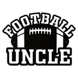 Football Uncle Metal Wall Hanging, Black Metal Wall Art for Living Room