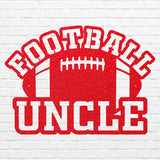 Football Uncle Metal Wall Hanging, Black Metal Wall Art for Living Room