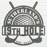 Personalized Golf Metal Art, Golf Club Wall Art for Sports Lover