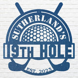 Personalized Golf Metal Art, Golf Club Wall Art for Sports Lover
