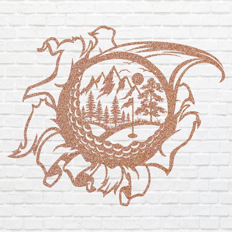 Golf Metal Art Decoration, Decorative Sports Metal Art for Walls