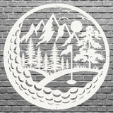 Metal Golf Wall Art, Laser Cut Decorative Wall Metal Art
