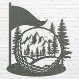 Golf Metal Art Decoration, Sports Metal Wall Gifts for Golfers