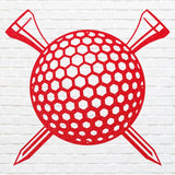 Golf Tee Ball Metal Wall Art, Sports Ball Gift for Golf Player,