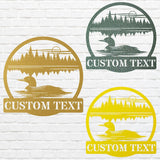 Personalized Loon Wall Art, Loon Art Lake House Metal Sign