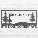 Family Tree Custom Metal Name Sign, Decorative Metal Wall Art