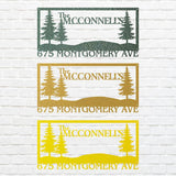 Family Tree Custom Metal Name Sign, Decorative Metal Wall Art