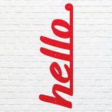 Metal Hello Sign for Walls, Decorative Metal Wall Art