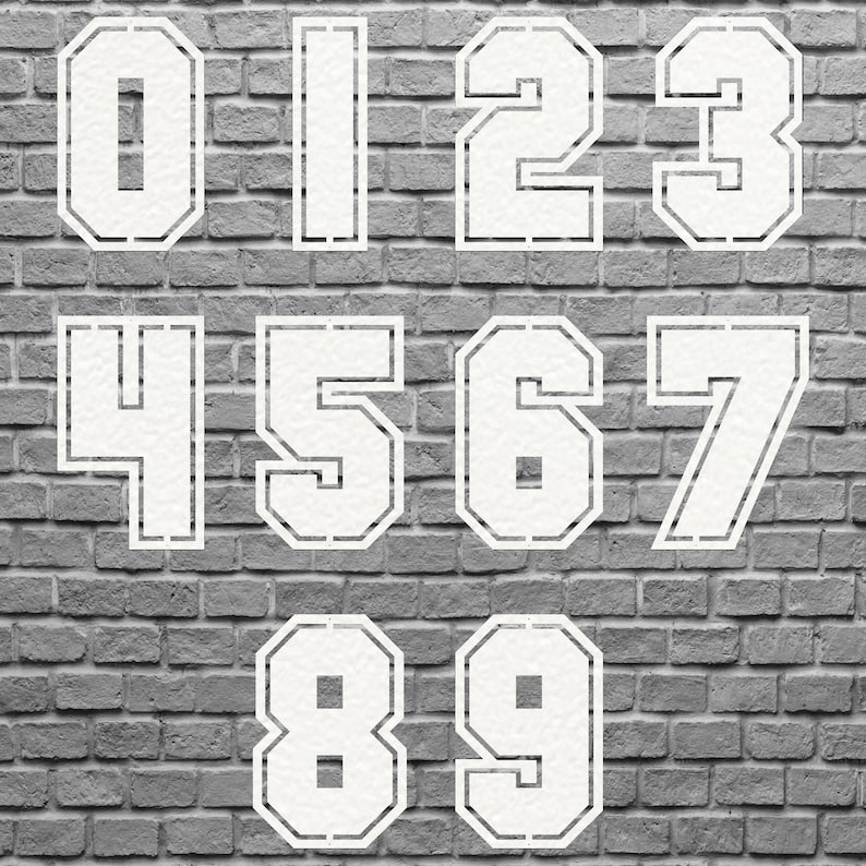 Sports Number Metal Sign, Sports Wall Art, Custom Metal Wall Decor