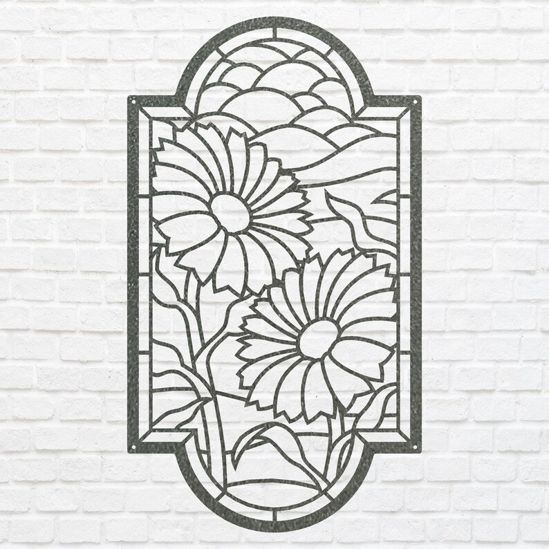 Sunflower Metal Wall Art, Sunflower Home Decor, Metal Flower Art, Sunflower Metal Sign, Flower Wall Decor, Housewarming Gifts