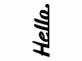 Hello Sign Metal Wall Art for Home Decor, Metal Door Sign