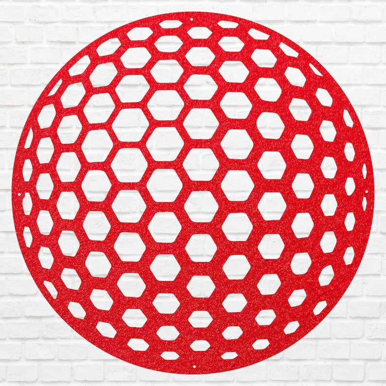 Metal Golf Ball Wall Art, Sports Wall Art for Golf Lover