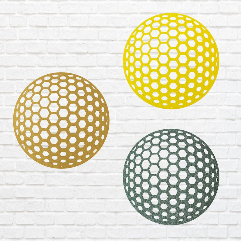 Metal Golf Ball Wall Art, Sports Wall Art for Golf Lover