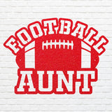 Football Aunt Metal Wall Art, Black Metal Wall Art for Living Room