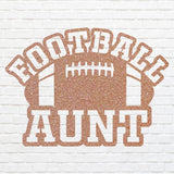 Football Aunt Metal Wall Art, Black Metal Wall Art for Living Room