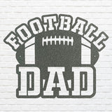 Football Dad Metal Wall Decor, Sports Metal Wall Art