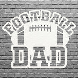 Football Dad Metal Wall Decor, Sports Metal Wall Art