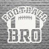 3d Metal Art Boy Sports Decor, Football Bro Metal Wall Decor