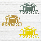 Sports Gramma Football Sign, Football Grandma Metal Wall Art