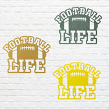 Football Life Metal Wall Art, Metal Decorative Wall Hanging