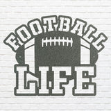 Football Life Metal Wall Art, Metal Decorative Wall Hanging