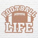 Football Life Metal Wall Art, Metal Decorative Wall Hanging