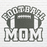 Football Mom Metal Wall Decor, Black Football Mother 3d Metal Art