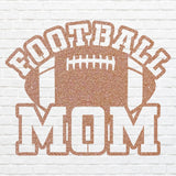 Football Mom Metal Wall Decor, Black Football Mother 3d Metal Art