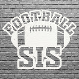 Modern Football Sis Metal Art,  Black Meta Sister Game Room Art