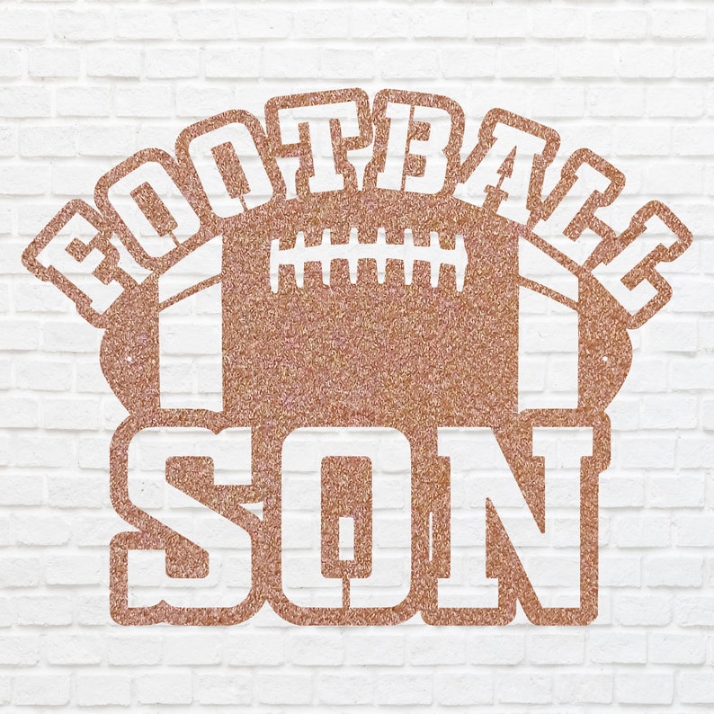 Football Son Metal Wall Art, Laser Cut Sport Metal Wall Art