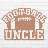 Football Uncle Metal Wall Hanging, Black Metal Wall Art for Living Room