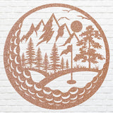 Metal Golf Wall Art, Laser Cut Decorative Wall Metal Art
